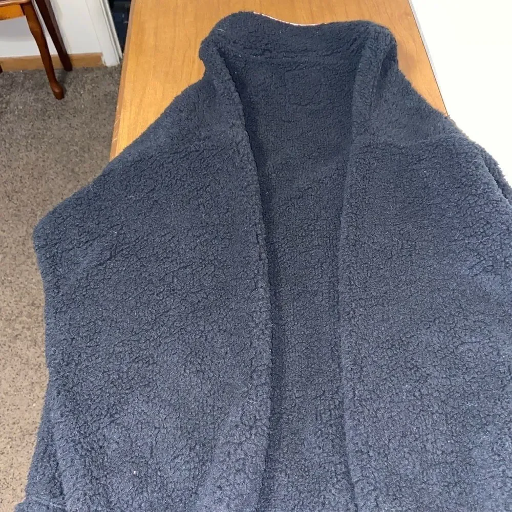Justice 3/4 button up Sherpa fleece